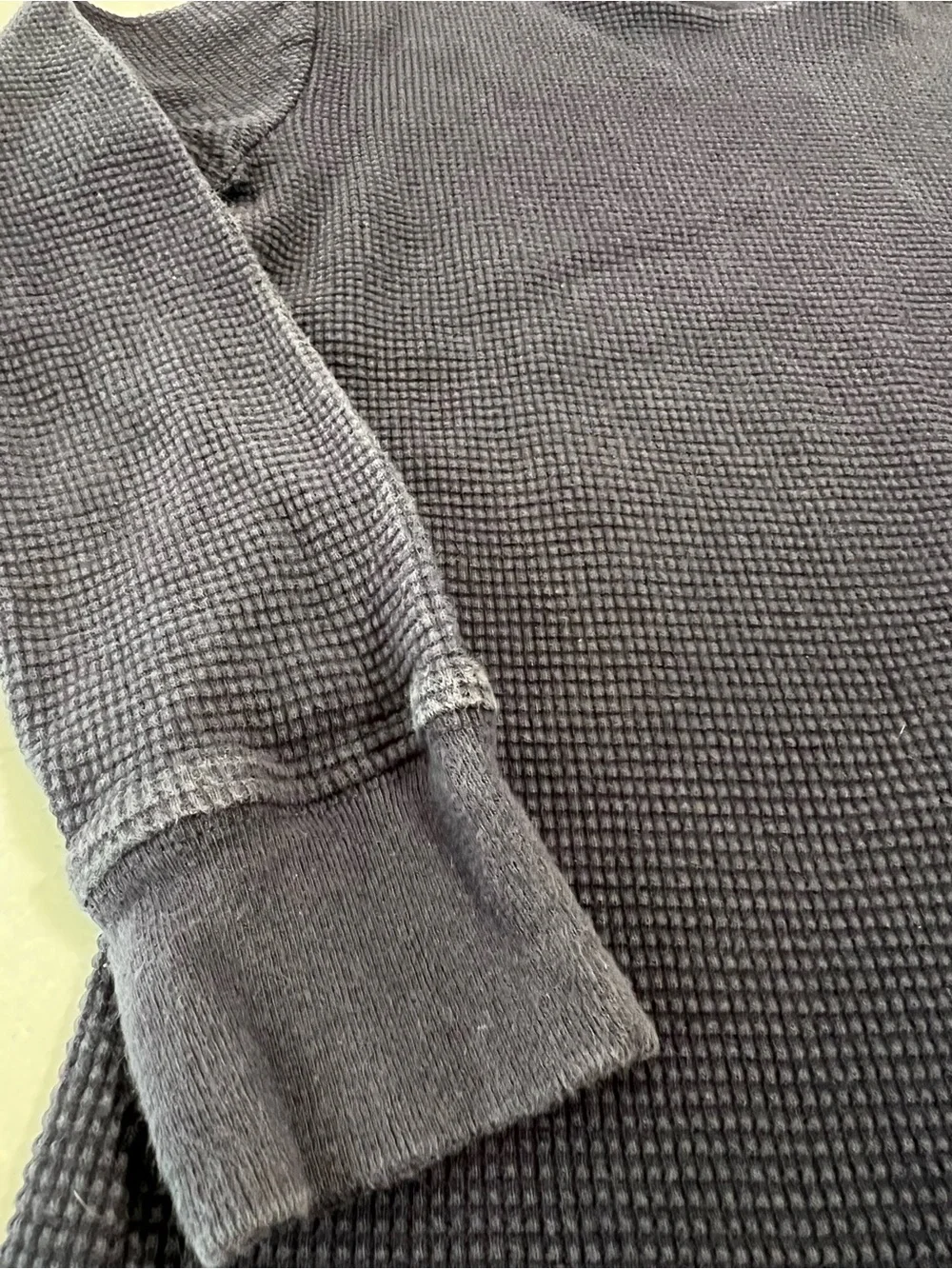 Polo Ralph Lauren Boys Navy Waffle-Knit Pullover thermal sweater size 8 small